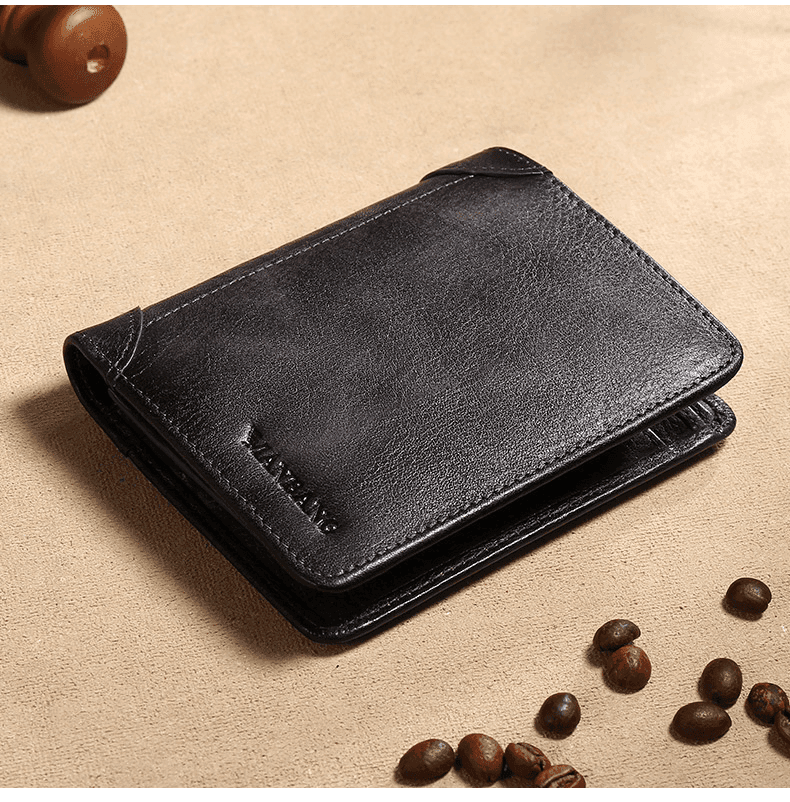 ManBang™ Leather Wallet with RFID Anti-Theft System (Last Units Available)