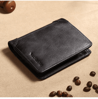 ManBang™ Leather Wallet with RFID Anti-Theft System (Last Units Available)