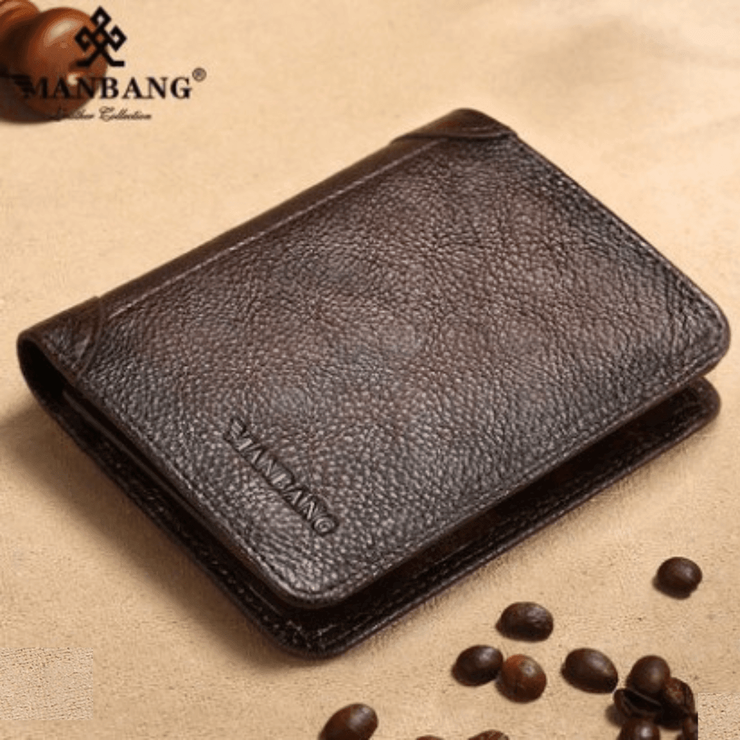 ManBang™ Leather Wallet with RFID Anti-Theft System (Last Units Available)