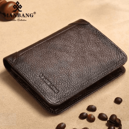 ManBang™ Leather Wallet with RFID Anti-Theft System (Last Units Available)