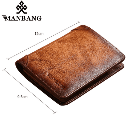ManBang™ Leather Wallet with RFID Anti-Theft System (Last Units Available)